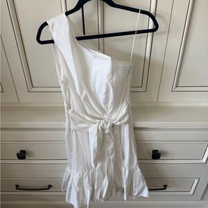 Banana Republic One-Shoulder White Dress